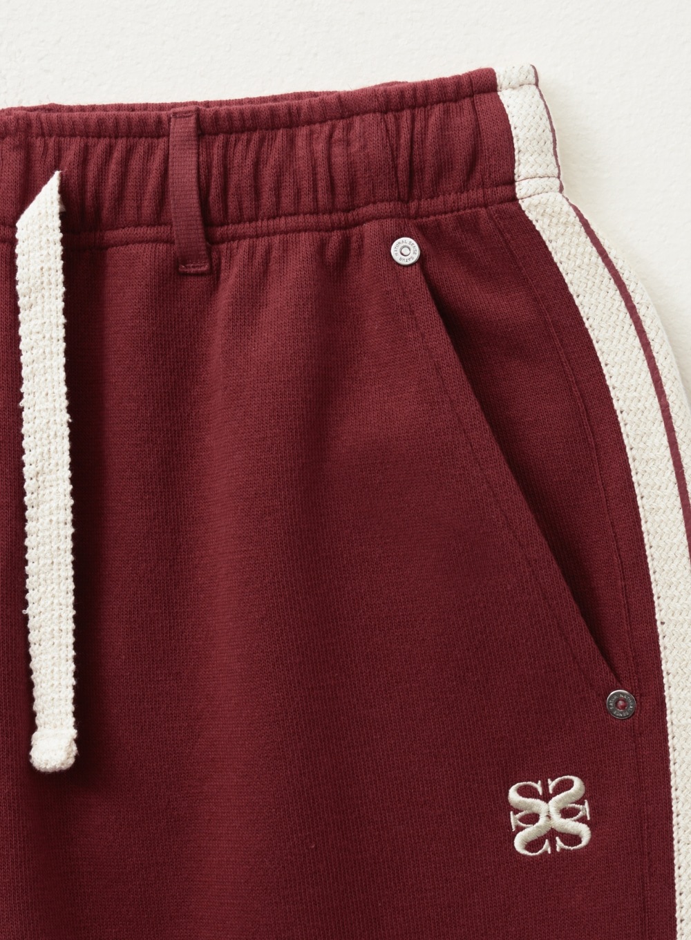 SATUR】 LAWTON CARGO TRACK PANTS : BURGUNDY カーゴパンツ
