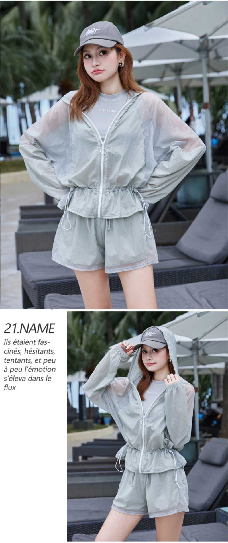 UVカット ラッシュガード 水着 3点セット レディース 体型カバー タンクトップ ショーツ セット かわいい おしゃれ 可愛い 水陸両用 ママ水着 シンプル 無地 上下 プール 海 リゾート 10