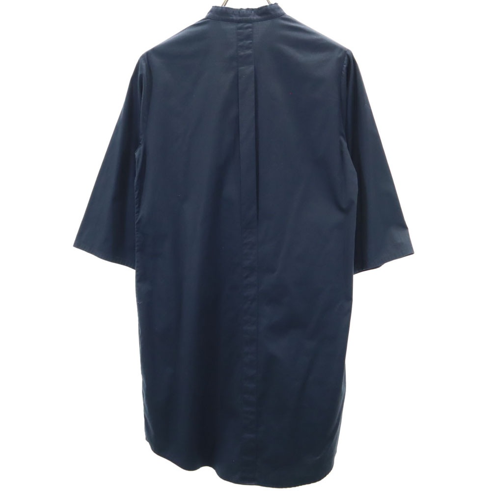 JIL SANDER ネイビー シャツワンピース 七分袖