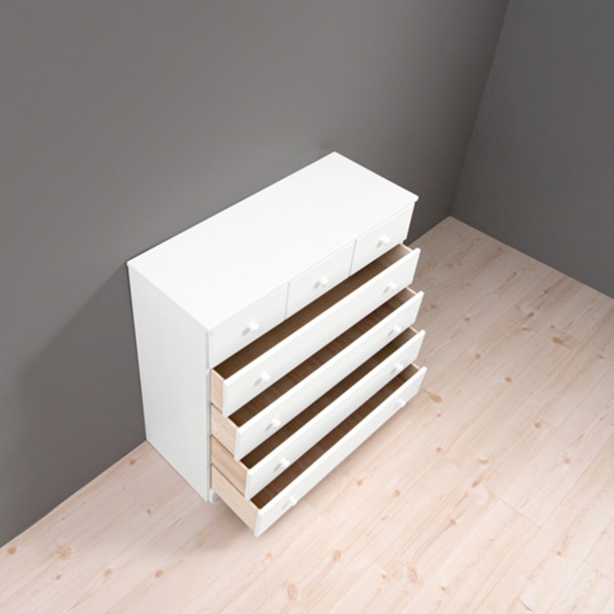 チェスト 5段 洋タンス 桐製 シンプルチェスト 幅87cm