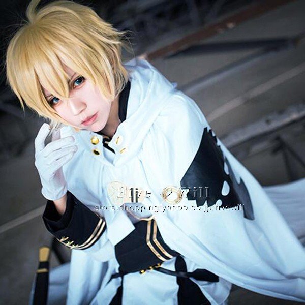 百夜ミカエラ コスプレ ウィッグ 衣装 三分妄想 終わりのセラフ 百夜ミカエラ コスプレ ウィッグ