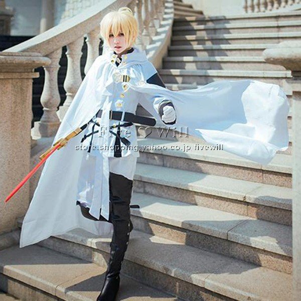 百夜ミカエラ コスプレ ウィッグ 衣装 三分妄想 終わりのセラフ 百夜ミカエラ コスプレ ウィッグ