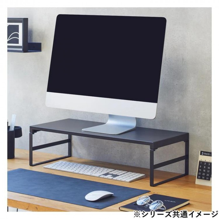 LIHIT LAB.(リヒトラブ) 机上台 幅590mm・ハイタイプ マットブラック A-7333-124 LIHIT LAB.(リヒトラブ) 机上台 幅590mm・ハイタイプ マットブラック A-7333-124
