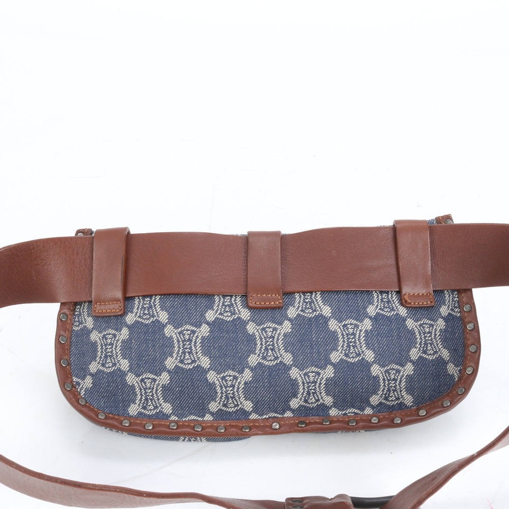 極美品 パリ マカダム デニム レザー×キャンバス 2WAY ボディバッグ 斜め掛け ボディ ウエストポーチ ショルダー トート メンズ RUE CQ37-6 中古 極美品 パリ マカダム デニム レザー×キャンバス 2WAY ボディバッグ 斜め掛け ボディ ウエストポーチ ショルダー トート メンズ RUE CQ37-6 中古