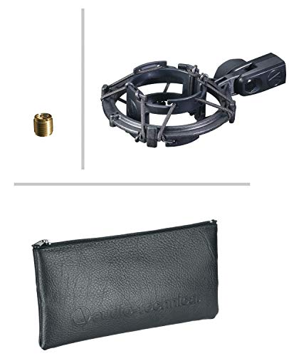 オーディオテクニカ AT2035 コンデンサーマイク 単一指向/ローカットスイッチ/パッドスイッチ/専用ショックマウント付属/レコーディング/宅録/動画配信/ポッドキャスト/実況/DTM/ブラック 【