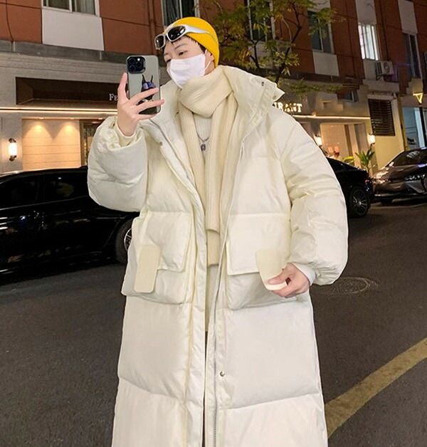 ダウンコート メンズ ダウンジャケット フードなし 大きいサイズ 黒 ブラック 厚手 冬服 防寒着 おしゃれ S M L オーバーサイズ 着やせ 20代 30代 40代 50代 60代 秋 冬 bg1