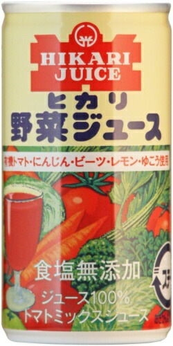 光食品 有機トマト・にんじん・ゆこう使用 野菜ジュース 食塩無添加 190g 缶 60本 (30本入×2 まとめ買い) 光食品 有機トマト・にんじん・ゆこう使用 野菜ジュース 食塩無添加 190g 缶 60本 (30本入×2 まとめ買い)