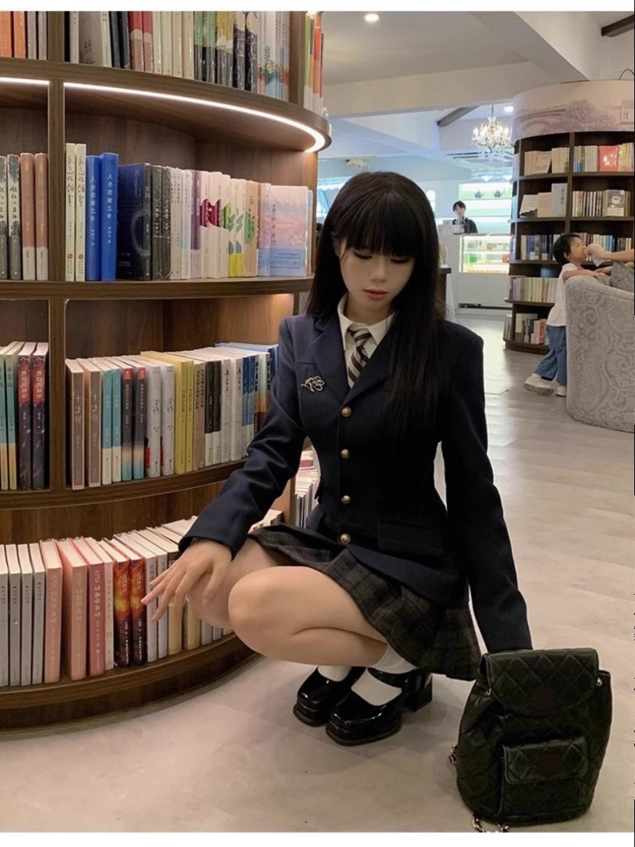 韓国っぽ 3点セット ジャケット シャツ プリーツスカート セットアップ ブラウス トップス ネクタイ ミニスカート ショート丈 ボトムス 美脚 脚長 長袖 JK 女子高生コスプレ 仮装 卒業式 韓国っぽ 3点セット ジャケット シャツ プリーツスカート セットアップ ブラウス トップス ネクタイ ミニスカート ショート丈 ボトムス 美脚 脚長 長袖 JK 女子高生コスプレ 仮装 卒業式