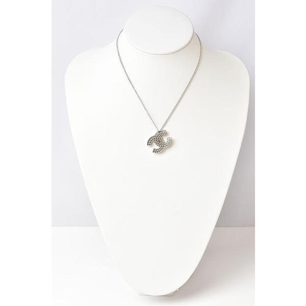 ネックレス/ペンダント CHANEL ココマーク/CC スタッズ シルバー ネックレス/ペンダント CHANEL ココマーク/CC スタッズ シルバー