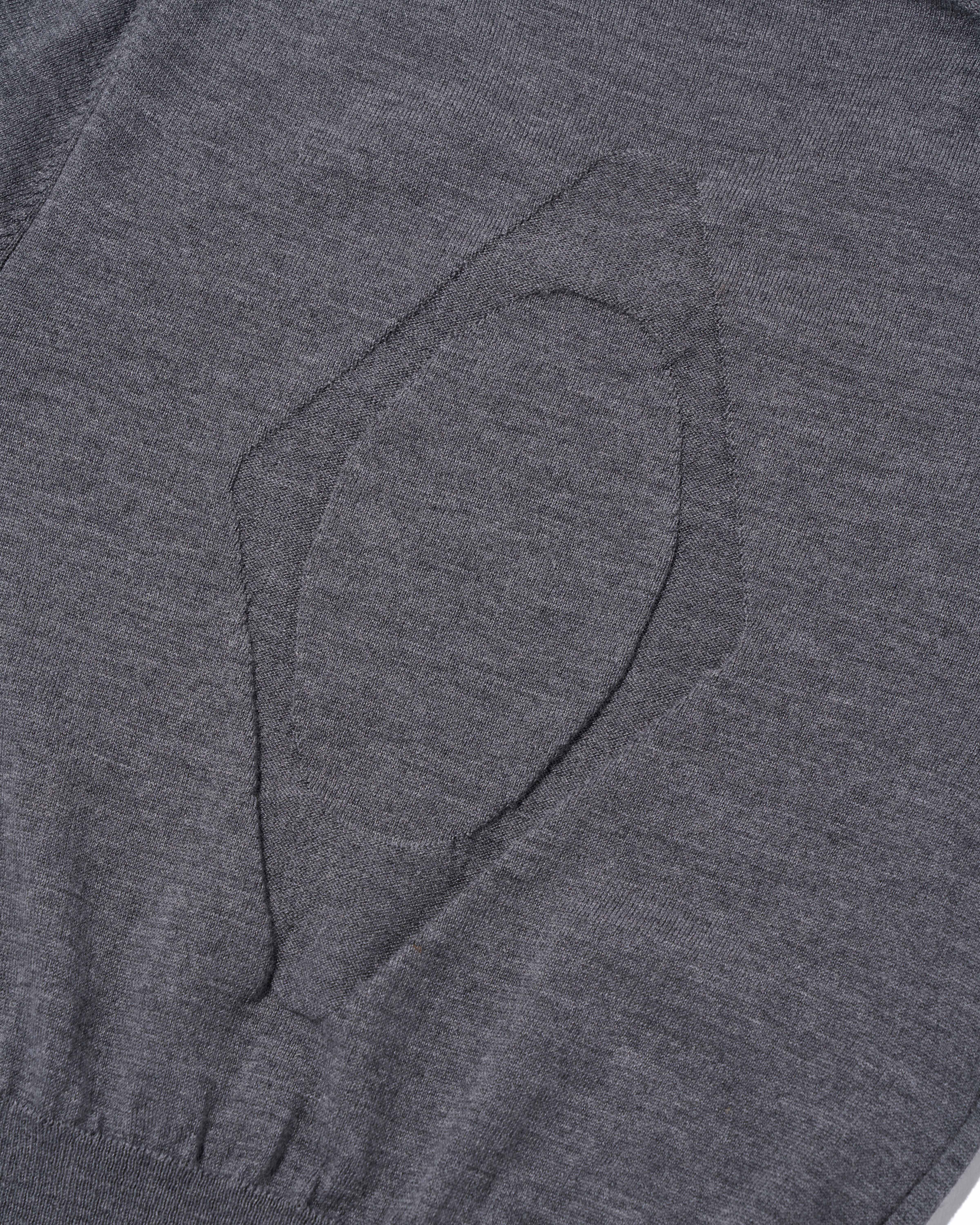 【MISCHIEF】 V-NECK PULL OVER KNIT TOP : GREY 【MISCHIEF】 V-NECK PULL OVER KNIT TOP : GREY