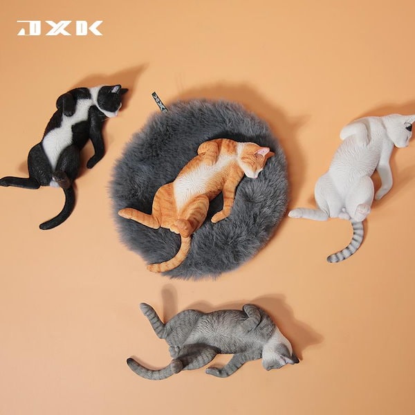 Qoo10] JXK 1/6 サイズ 猫 家猫 眠そう