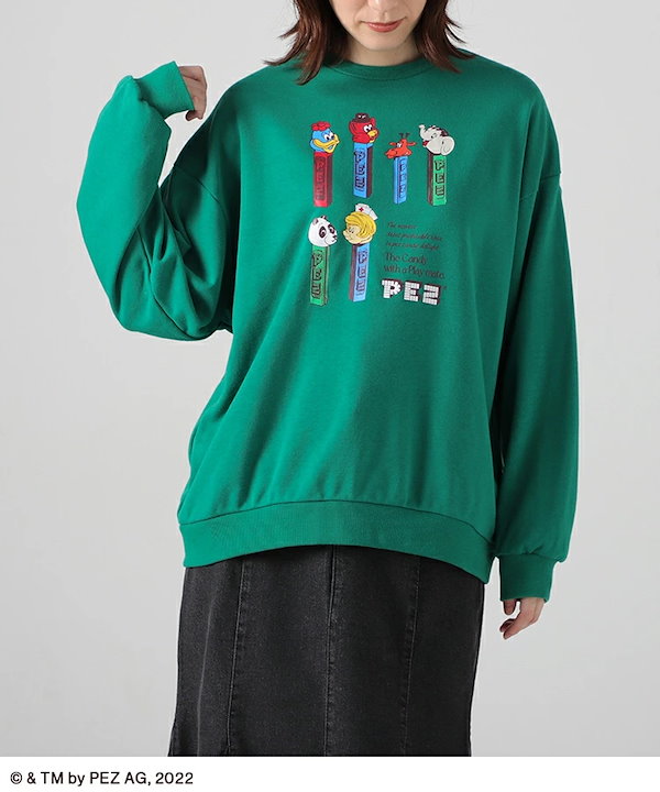 【SOLD OUT】ＰＥＺ／ゆるトレーナー トップス トレーナー スウェット 長袖 イラストプリント