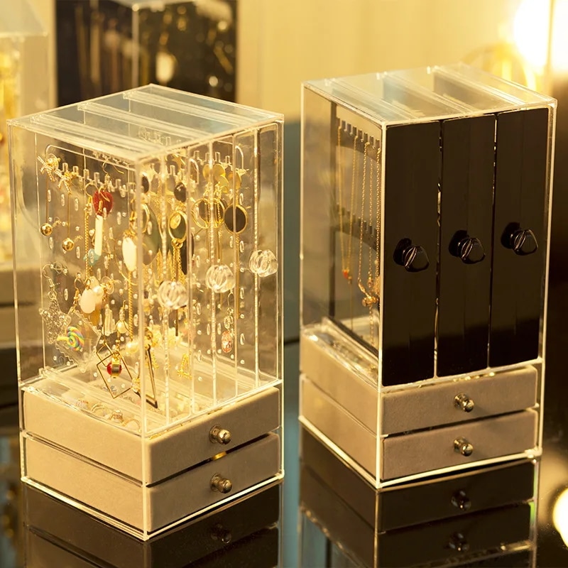 アクリルジュエリーディスプレイ,透明な収納ボックス,プレゼンテーションケース,防塵,絶妙なジュエリーアクセサリー用 アクリルジュエリーディスプレイ,透明な収納ボックス,プレゼンテーションケース,防塵,絶妙なジュエリーアクセサリー用