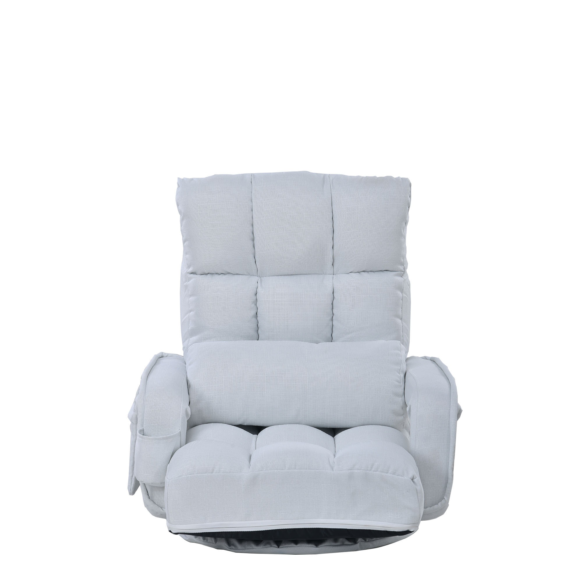 回転式座椅子 肘掛け ハイバック 座いす リクライニング 1人掛け