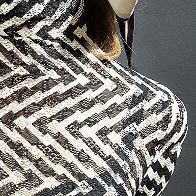 レースシャツ ブラック トップス Tシャツ シャツ スリム 細身 ストレート スマート かわいい