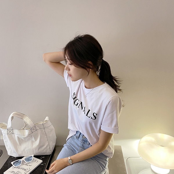 プリント Tシャツ トップス 半袖 クルーネック ストレート 大人