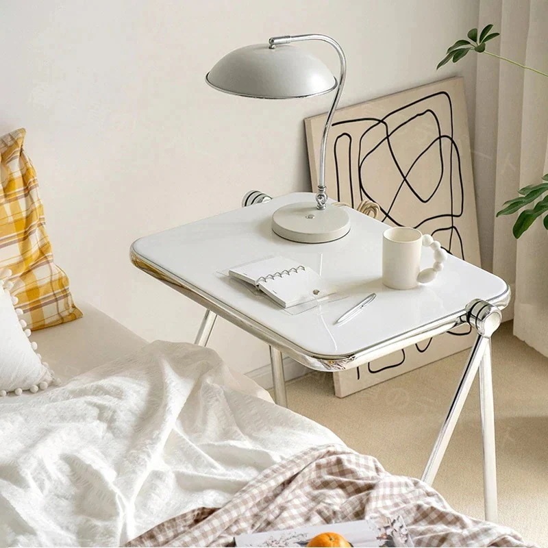 メガ割 透明な折りたたみテーブル 韓国ファッション クリアテーブル アクリル製折りたたみテーブル 折りたたみテーブル スチールフレームテーブル デスク福袋xh