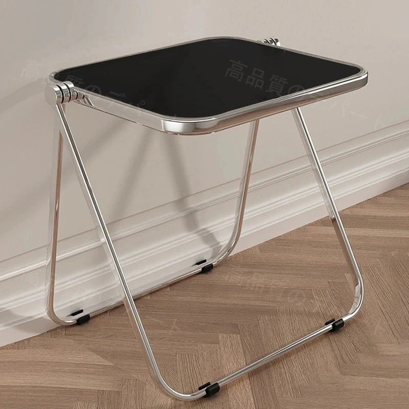 メガ割 透明な折りたたみテーブル 韓国ファッション クリアテーブル アクリル製折りたたみテーブル 折りたたみテーブル スチールフレームテーブル デスク福袋xh