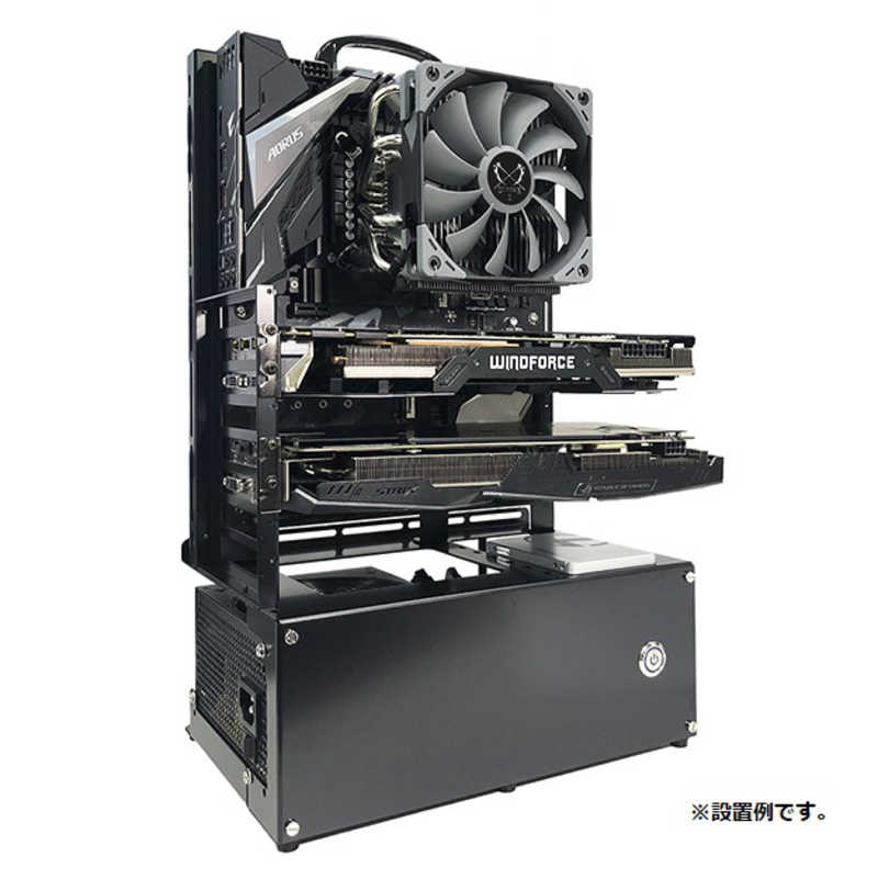 長尾製作所　PCケース オープンフレーム ver.ATX ブラック　N-FRAME-ATX