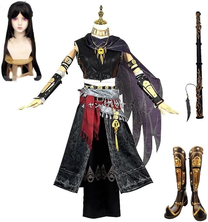 第五人格 骨董商 カラス 新真髄コスプレ衣装+ウィッグ+靴+道具