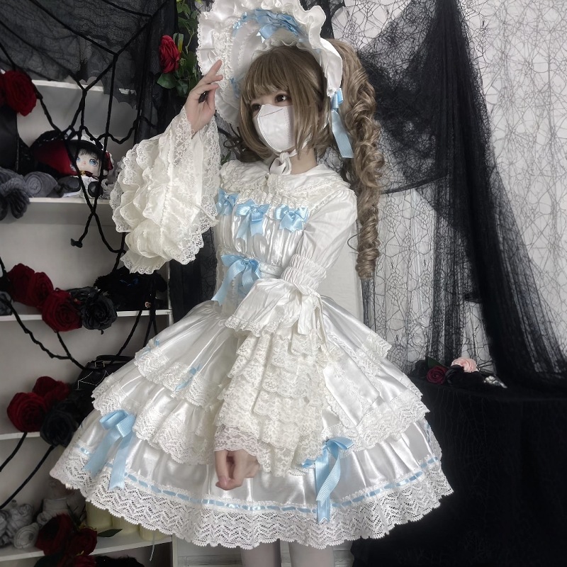 Lolita春夏モデル姫袖中にロリータ可愛いレースラッパ袖シャツを掛けます Lolita春夏モデル姫袖中にロリータ可愛いレースラッパ袖シャツを掛けます