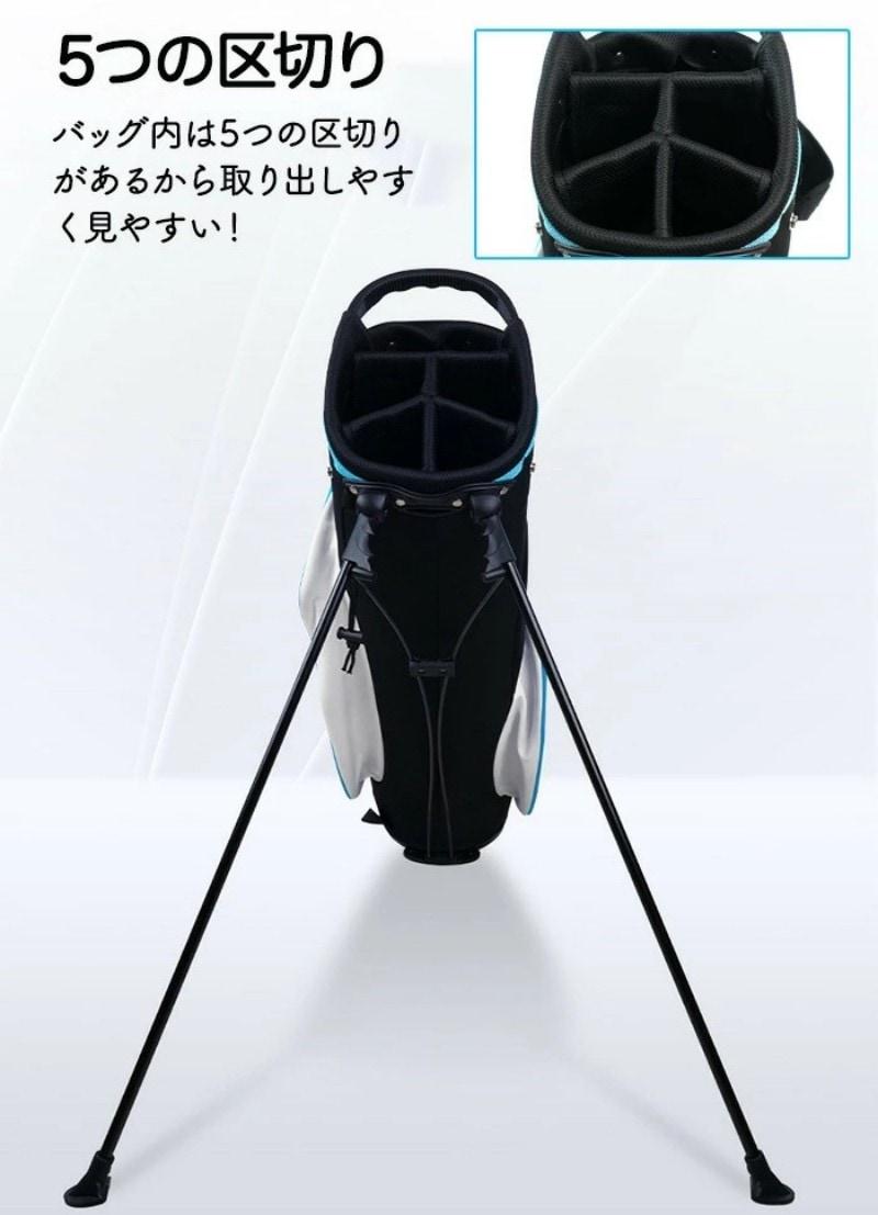 キャディバッグ メンズスポーツ ゴルフバッグ ゴルフ用品 軽量 スタンド キャディーバック ゴルフ収納 撥水 軽い ゴルフケース ゴルフ クラブケース 大容量 耐久性 耐摩耗性 キャンバス 持ち運び