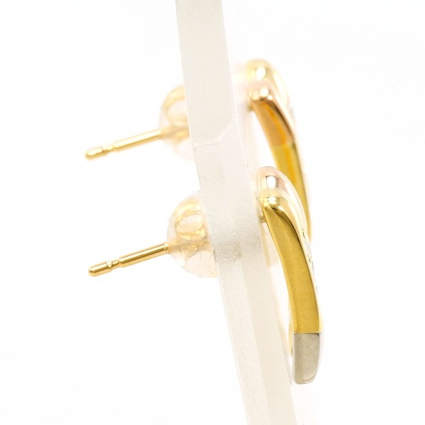 PT850 プラチナ K18YGPG ピアス ダイヤ 0.09 ×2 ジュエリー 中古 PT850 プラチナ K18YGPG ピアス ダイヤ 0.09 ×2 ジュエリー 中古