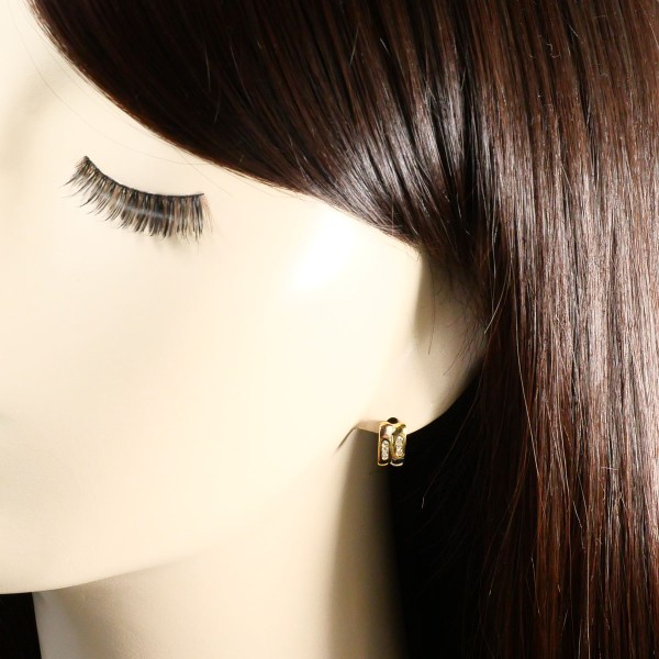 PT850 プラチナ K18YGPG ピアス ダイヤ 0.09 ×2 ジュエリー 中古 PT850 プラチナ K18YGPG ピアス ダイヤ 0.09 ×2 ジュエリー 中古