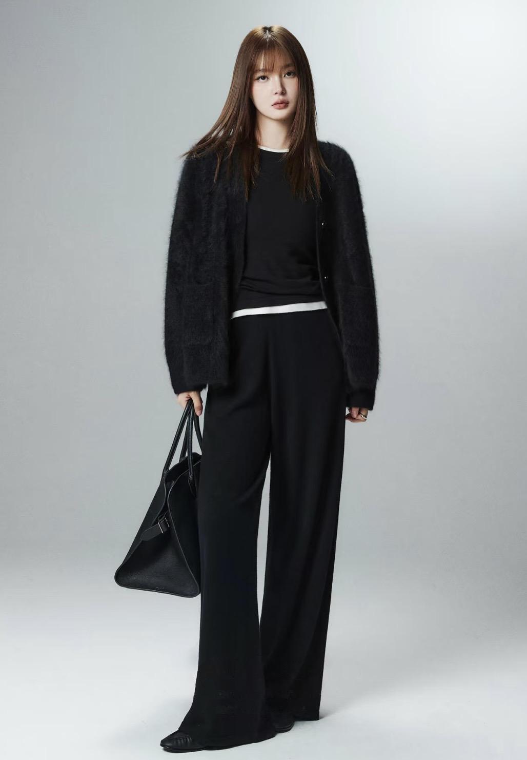 特別仕様100%ウール レディース ニット ワイドパンツ 厚手 美脚 シルエット ストレートパンツ リラックスウェア 通勤 通学 部屋着 大人カジュアル グレー ベージュ ブラック M L 秋冬対応【