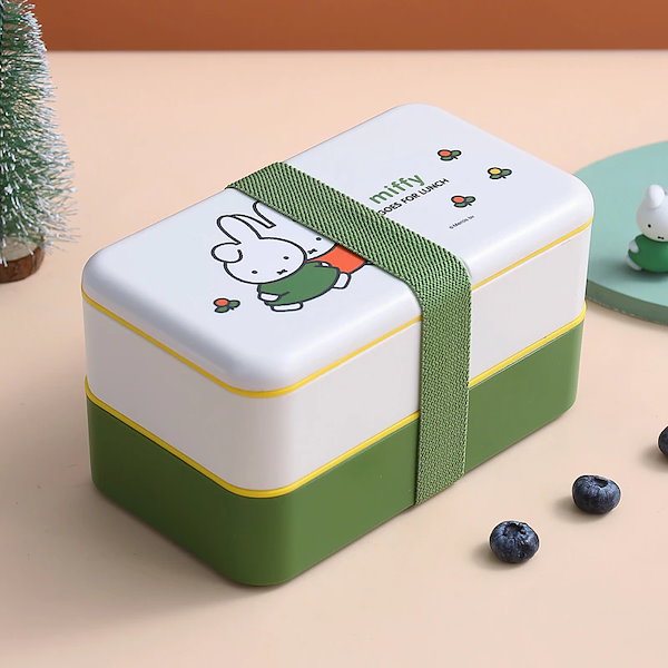 Qoo10] ミッフィー和風2段弁当箱携帯ランチボック