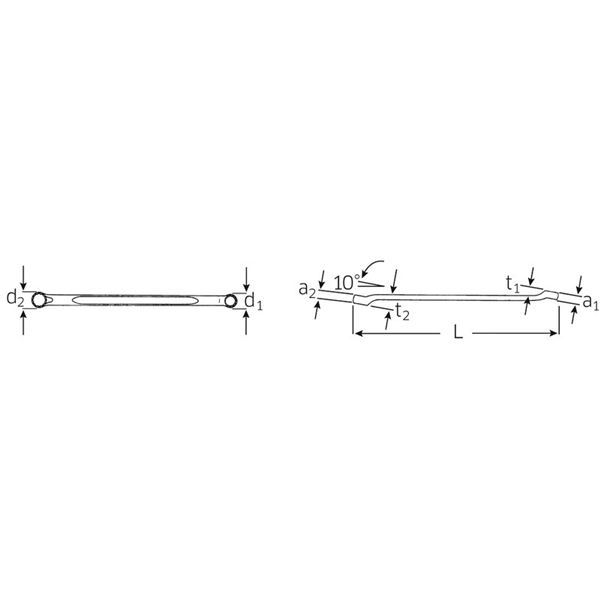 STAHLWILLE（スタビレー） 23-20X22 メガネレンチ 10 （41072022）