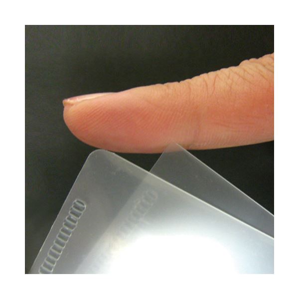 (まとめ) TANOSEE 再生クリアホルダー（角まる） A4 厚さ0.2mm クリア 1パック（100枚） (×10セット)