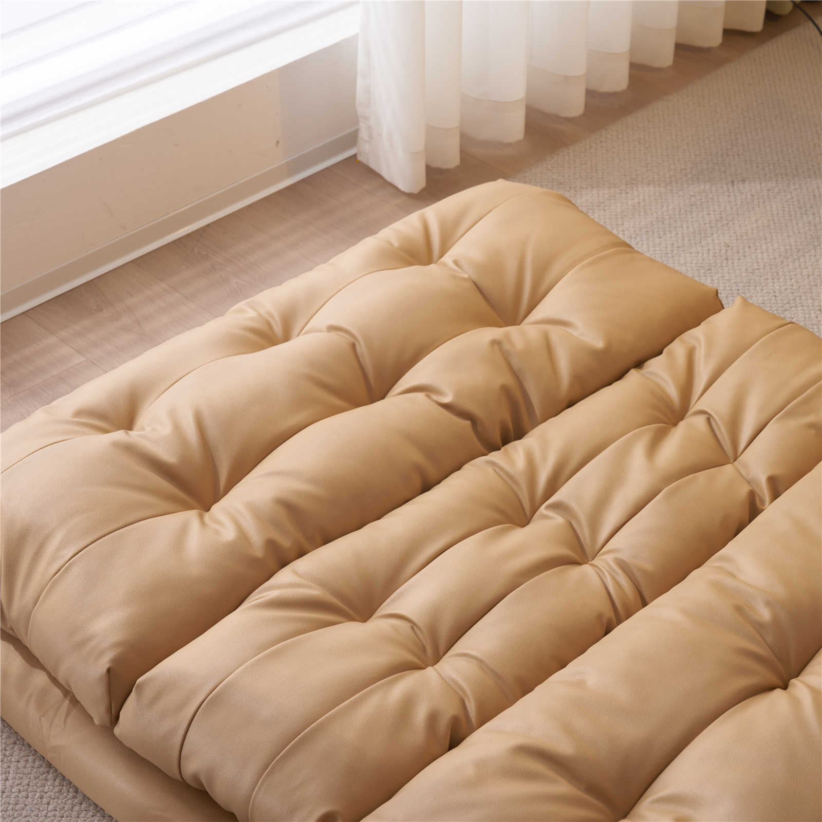 新品 マルチ ソファ アイボリー リクライニング ベッド ローソファ フロア 幅100 ソファ ソファベッド ローソファ フロアソファ リクライニング