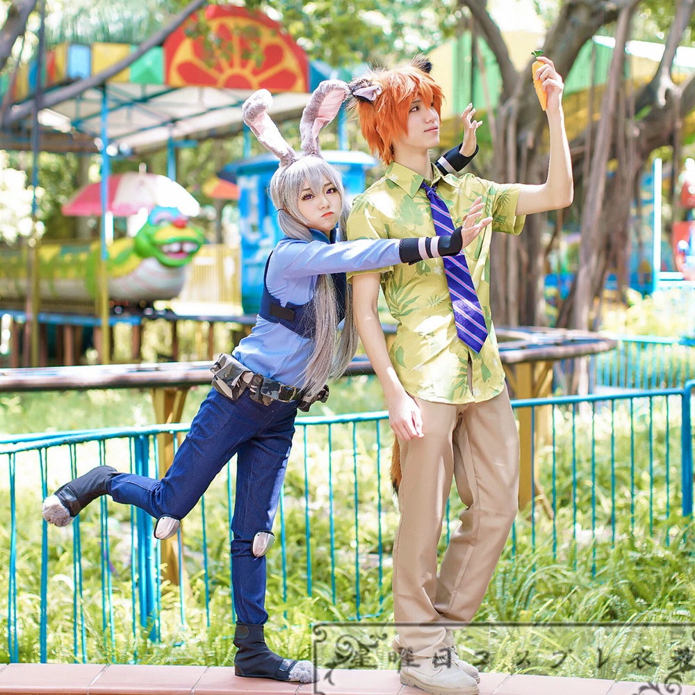 在庫品 子供サイズ / 大人サイズ ズートピア コスプレ ジュディ ニックワイルド コスプレ衣装 コスチューム ハロウィン 変装 仮装 在庫品 子供サイズ / 大人サイズ ズートピア コスプレ ジュディ ニックワイルド コスプレ衣装 コスチューム ハロウィン 変装 仮装