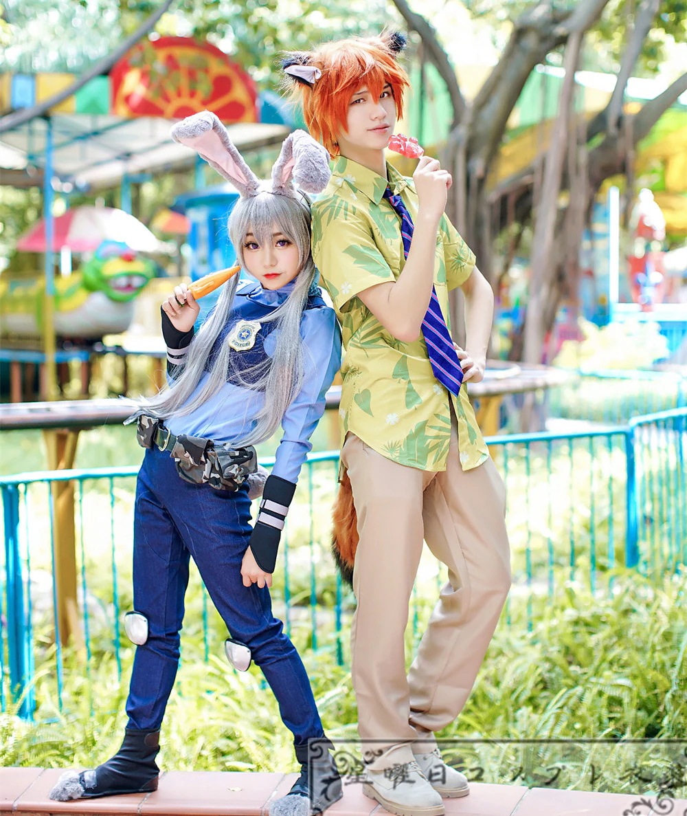 在庫品 子供サイズ / 大人サイズ ズートピア コスプレ ジュディ ニックワイルド コスプレ衣装 コスチューム ハロウィン 変装 仮装 在庫品 子供サイズ / 大人サイズ ズートピア コスプレ ジュディ ニックワイルド コスプレ衣装 コスチューム ハロウィン 変装 仮装