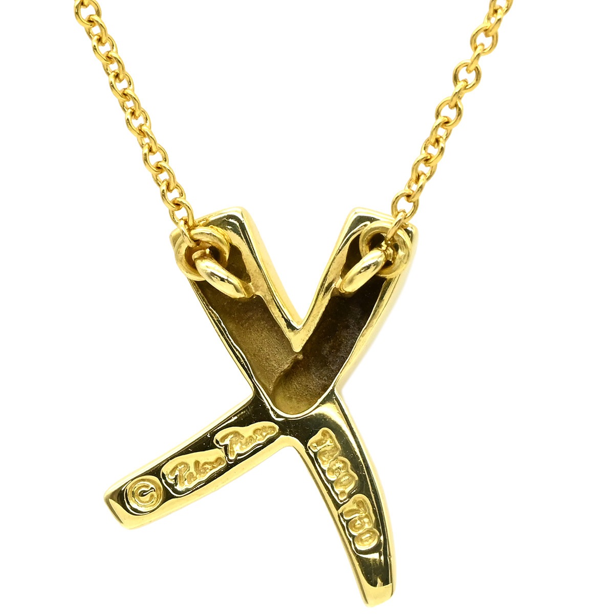 ティファニー Tiffany & Co ネックレス Xペンダント キス K18YG イエローゴールド パロマピカソ 750 18K イエローゴールド T&Co. 【中古】 ティファニー Tiffany & Co ネックレス Xペンダント キス K18YG イエローゴールド パロマピカソ 750 18K イエローゴールド T&Co. 【中古】