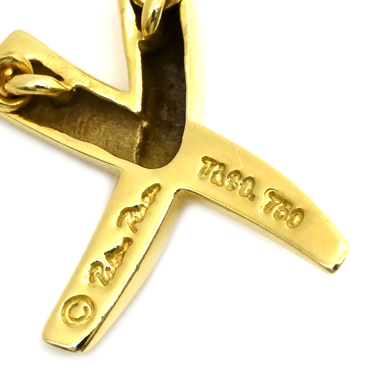 ティファニー Tiffany & Co ネックレス Xペンダント キス K18YG イエローゴールド パロマピカソ 750 18K イエローゴールド T&Co. 【中古】 ティファニー Tiffany & Co ネックレス Xペンダント キス K18YG イエローゴールド パロマピカソ 750 18K イエローゴールド T&Co. 【中古】