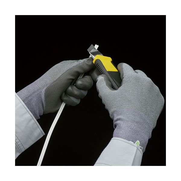 （まとめ） ショーワグローブXC510 フォルテックスウレタンパーム手袋 L グレー／レッド XC510-L 1双 [x5セット]