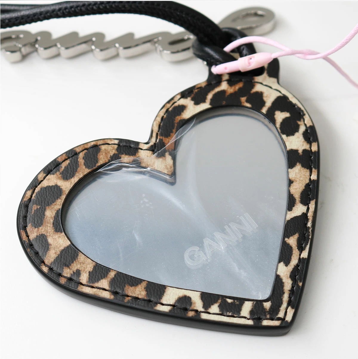レオパードミラーチャーム A6914 BOU HEART MIRROR KEYRING バッグチャーム キーホルダー キーリング 小物 ギフト プレゼント ブランド レオパードミラーチャーム A6914 BOU HEART MIRROR KEYRING バッグチャーム キーホルダー キーリング 小物 ギフト プレゼント ブランド