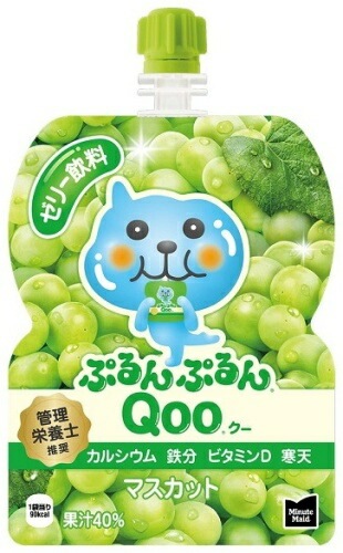 コカ・コーラ ミニッツメイド ぷるんぷるん Qoo クー マスカット 125g パウチ 60本 (30本入×2 まとめ買い) ゼリー飲料 コカ・コーラ ミニッツメイド ぷるんぷるん Qoo クー マスカット 125g パウチ 60本 (30本入×2 まとめ買い) ゼリー飲料