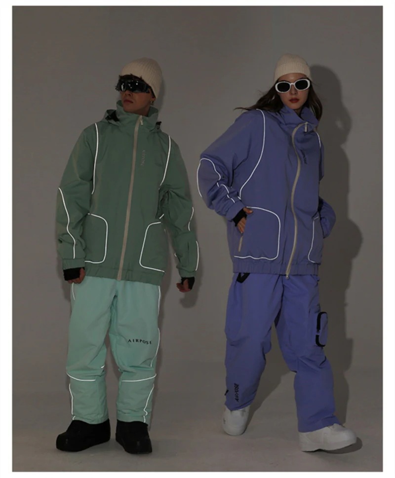 スノーボードウェア レディース メンズ ジャケット 単品 スキーウェア アウター スノボウェア 男女兼用 光反射ライン mulan778.net