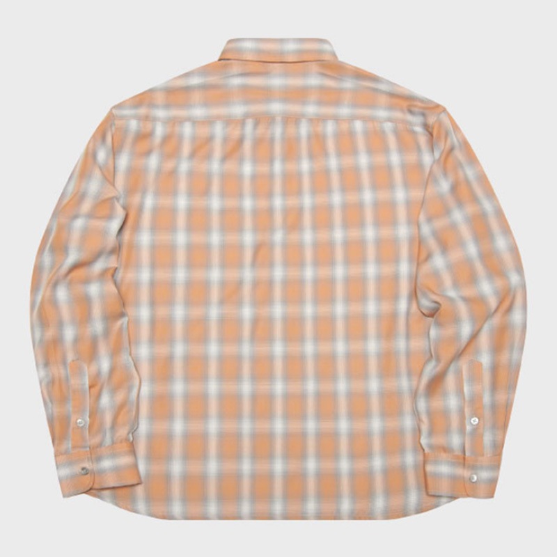 [TWICE モモ 着用] [TLEYOUNG] All day ombre shirt 韓国 アイドル 長袖 ギンガム レディース メンズ 大きいサイズ おしゃれ