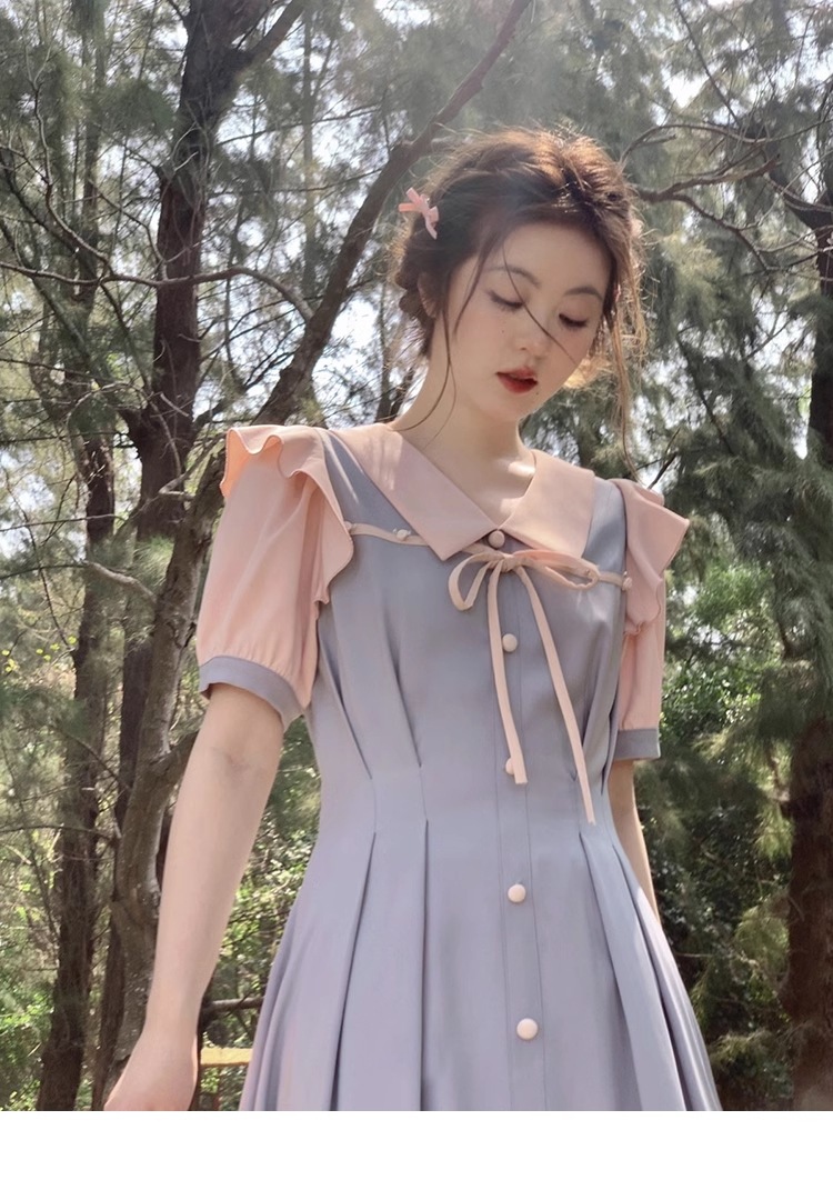 プラスサイズ 女性 プルオーバー ルーズ ロング スカート 夏 甘い プリンセス ドレス 個性的 ワンピース ロング ロング丈 袖あり 5分袖 五分袖 Vネック 襟付き かわいい 上品 おしゃれ プラスサイズ 女性 プルオーバー ルーズ ロング スカート 夏 甘い プリンセス ドレス 個性的 ワンピース ロング ロング丈 袖あり 5分袖 五分袖 Vネック 襟付き かわいい 上品 おしゃれ