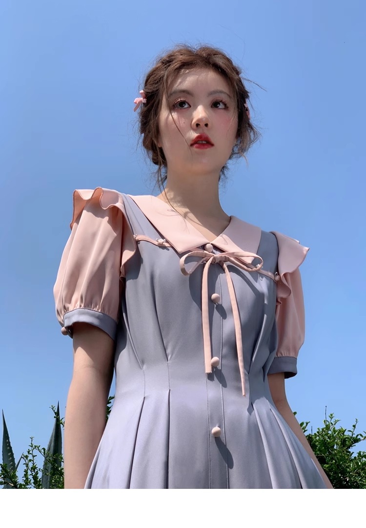 プラスサイズ 女性 プルオーバー ルーズ ロング スカート 夏 甘い プリンセス ドレス 個性的 ワンピース ロング ロング丈 袖あり 5分袖 五分袖 Vネック 襟付き かわいい 上品 おしゃれ プラスサイズ 女性 プルオーバー ルーズ ロング スカート 夏 甘い プリンセス ドレス 個性的 ワンピース ロング ロング丈 袖あり 5分袖 五分袖 Vネック 襟付き かわいい 上品 おしゃれ