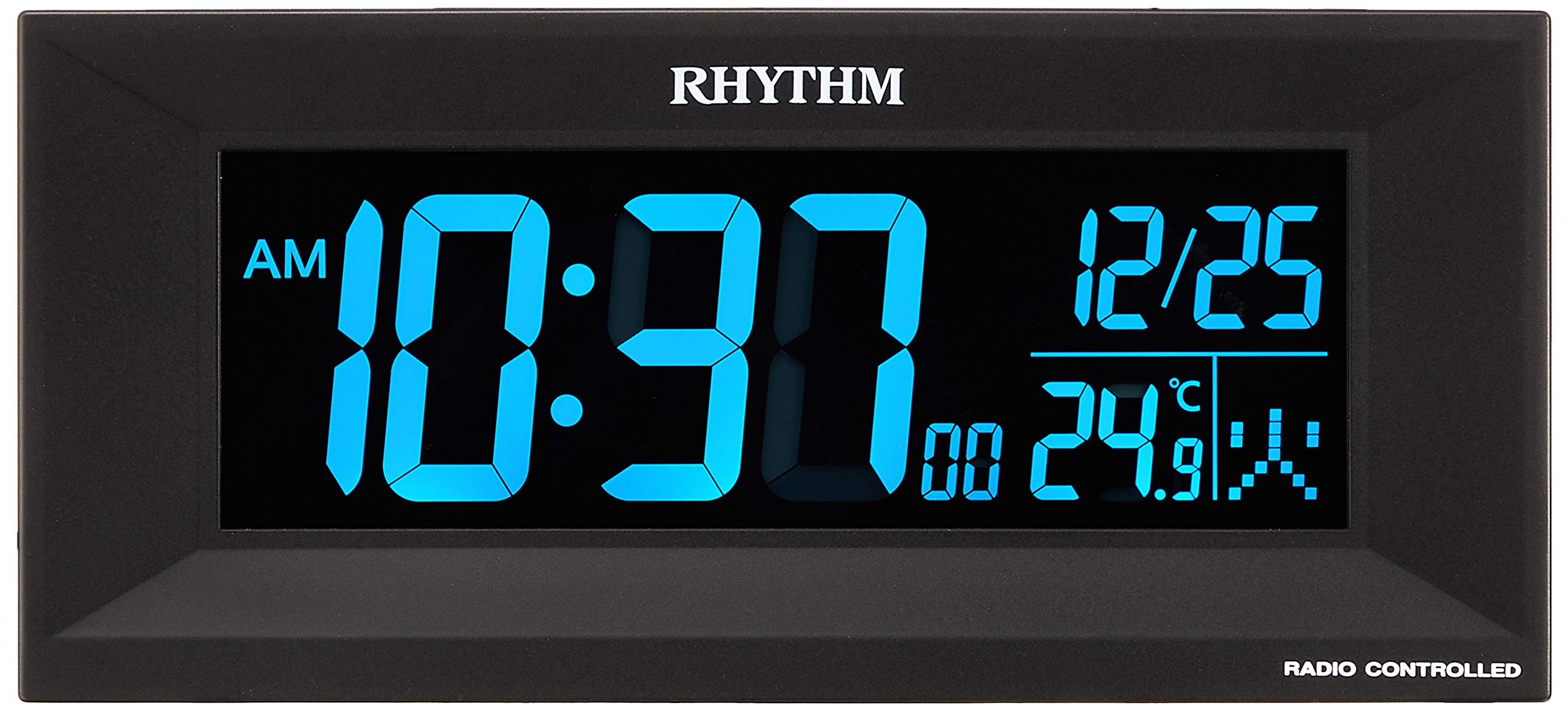 リズム(RHYTHM) 目覚まし時計 電波時計 グラデーション LED 365色