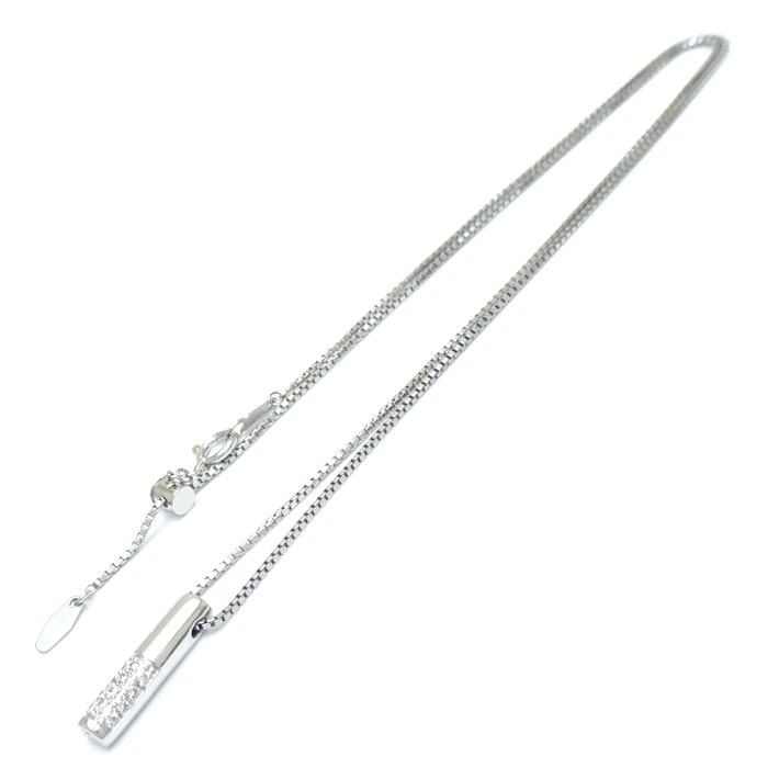 ネックレス ダイヤモンド0.10ct Pt950プラチナxPt850プラチナ /293359【中古】 ネックレス ダイヤモンド0.10ct Pt950プラチナxPt850プラチナ /293359【中古】