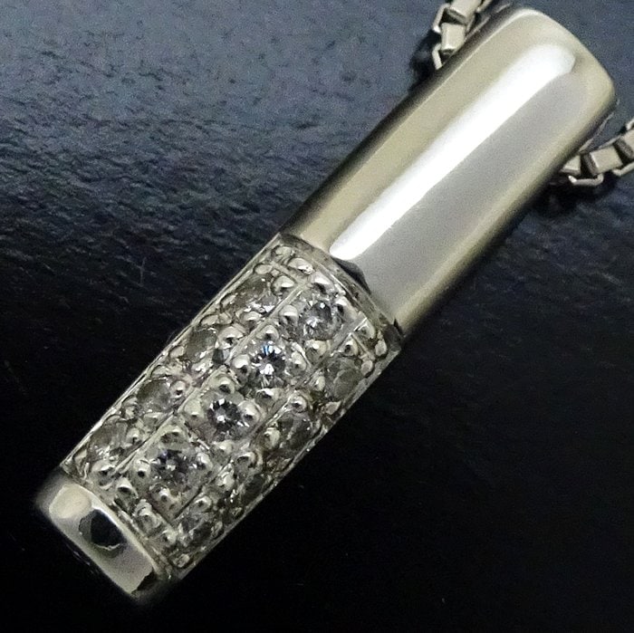 ネックレス ダイヤモンド0.10ct Pt950プラチナxPt850プラチナ /293359【中古】 ネックレス ダイヤモンド0.10ct Pt950プラチナxPt850プラチナ /293359【中古】
