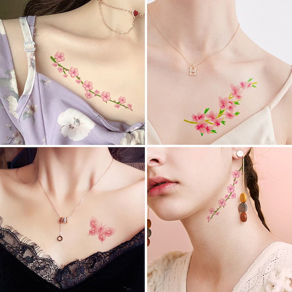 Qoo10] 桜タトゥーシール小清新唯美Ins風の新型