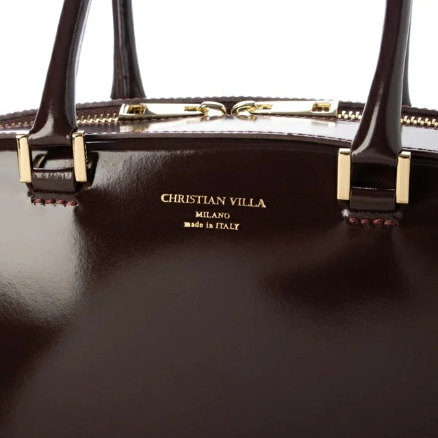 CHRISTIAN VILLA クリスチャンヴィラ ハンド バッグ 2WAY ショルダーバッグ レディース イタリア製 牛革 ガラスレザー 6345 新カラー 25AW CHRISTIAN VILLA クリスチャンヴィラ ハンド バッグ 2WAY ショルダーバッグ レディース イタリア製 牛革 ガラスレザー 6345 新カラー 25AW