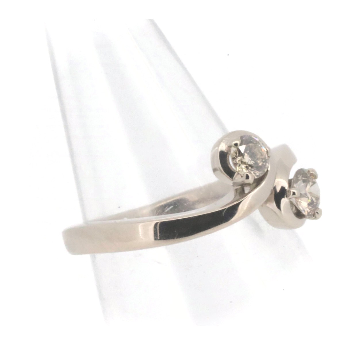 カシケイ フロート ダイヤモンド リング 指輪 6号 0.35ct K18BG(18金 ブラウンゴールド) 質屋出品 カシケイ フロート ダイヤモンド リング 指輪 6号 0.35ct K18BG(18金 ブラウンゴールド) 質屋出品